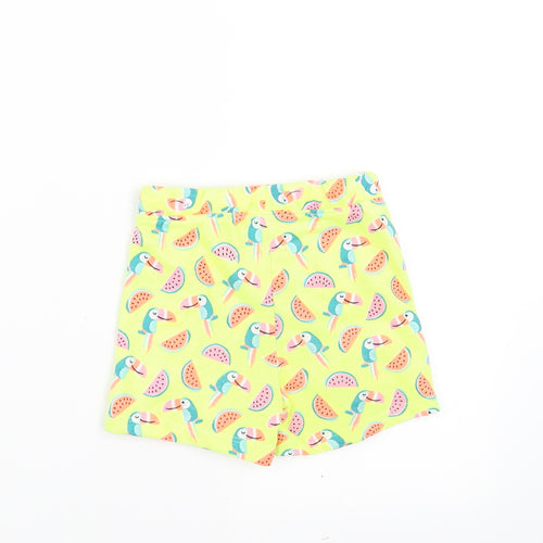 PEP&CO Girls Yellow   Cropped Trousers Size 18-24 Months  - watermelon shorts