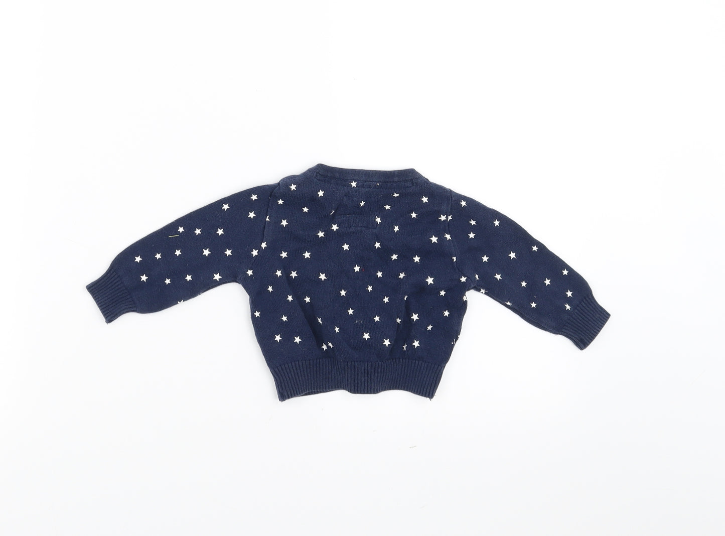 NEXT Girls Blue   Cardigan Jumper Size 3-6 Months  - STAR