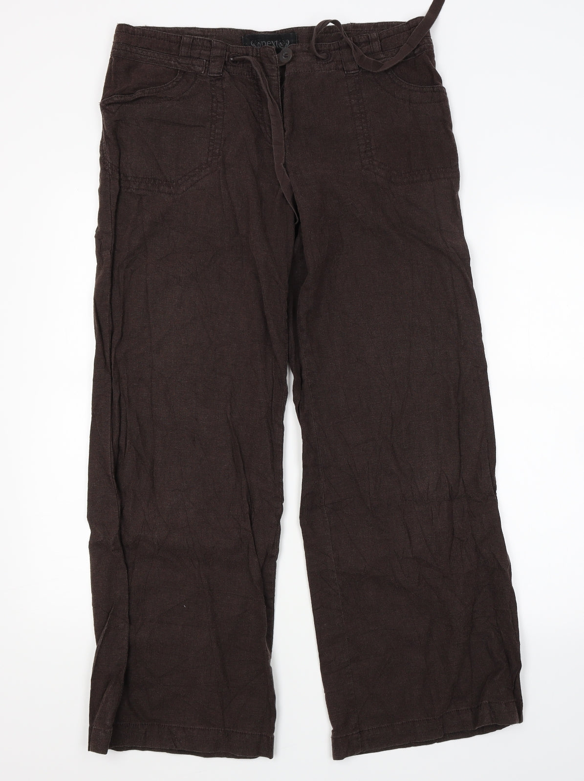 NEXT Womens Brown   Cargo Trousers Size 12 L28 in