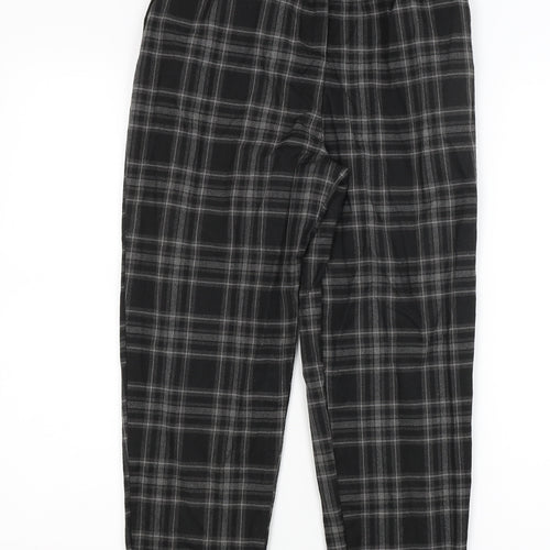 Pull&Bear Womens Grey Check  Trousers  Size 8 L25 in
