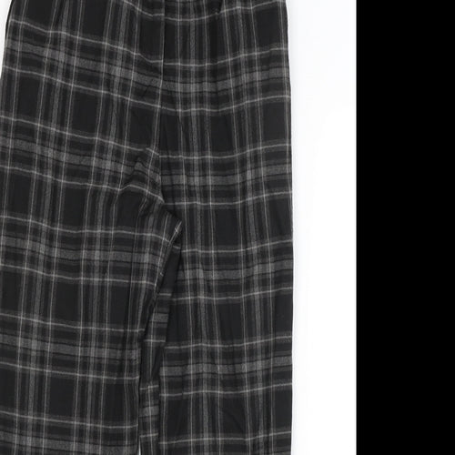 Pull&Bear Womens Grey Check  Trousers  Size 8 L25 in