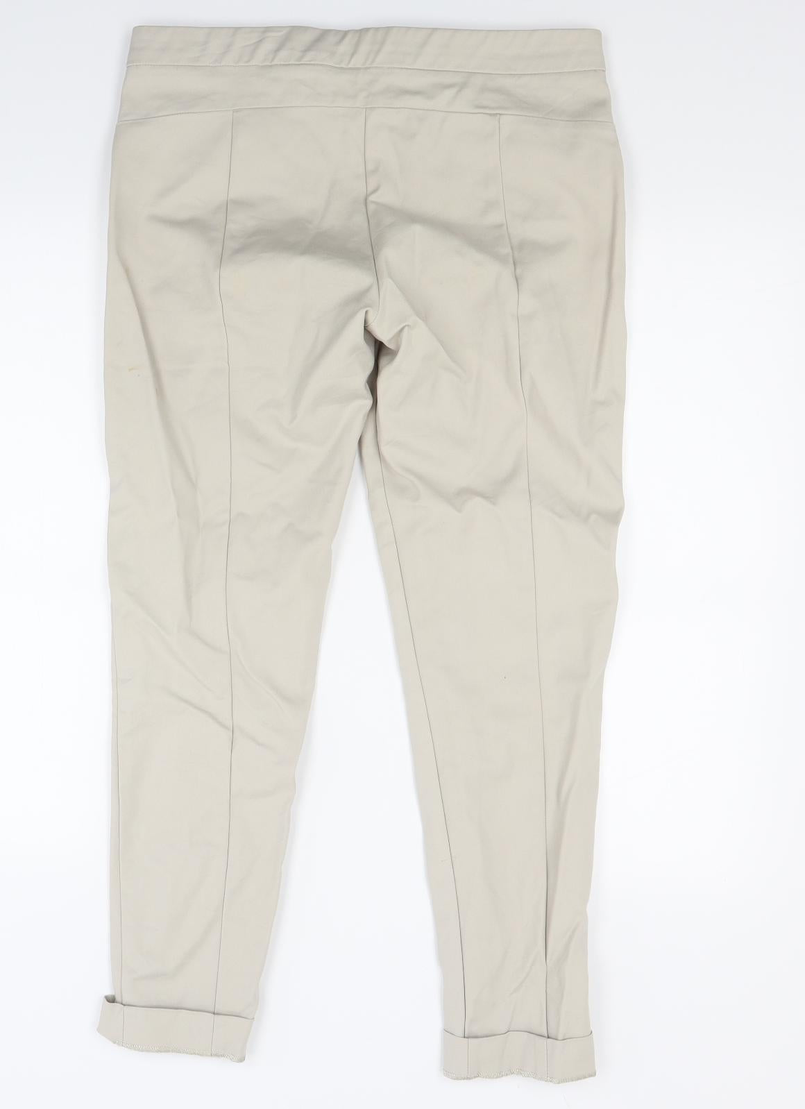 Mango Womens Beige   Trousers  Size 12 L25 in