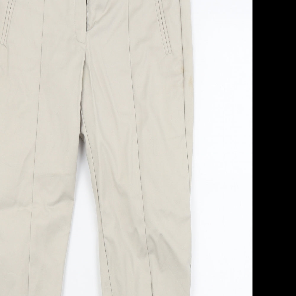 Mango Womens Beige   Trousers  Size 12 L25 in