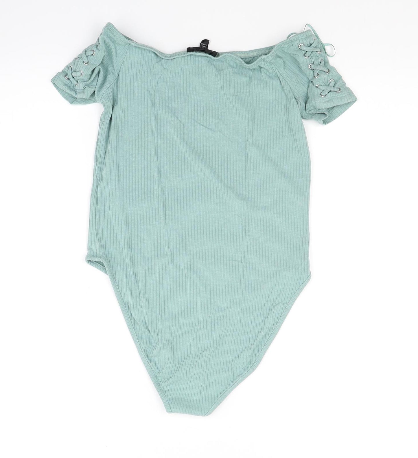 Topshop Womens Green  Jersey Leotard One-Piece Size 10