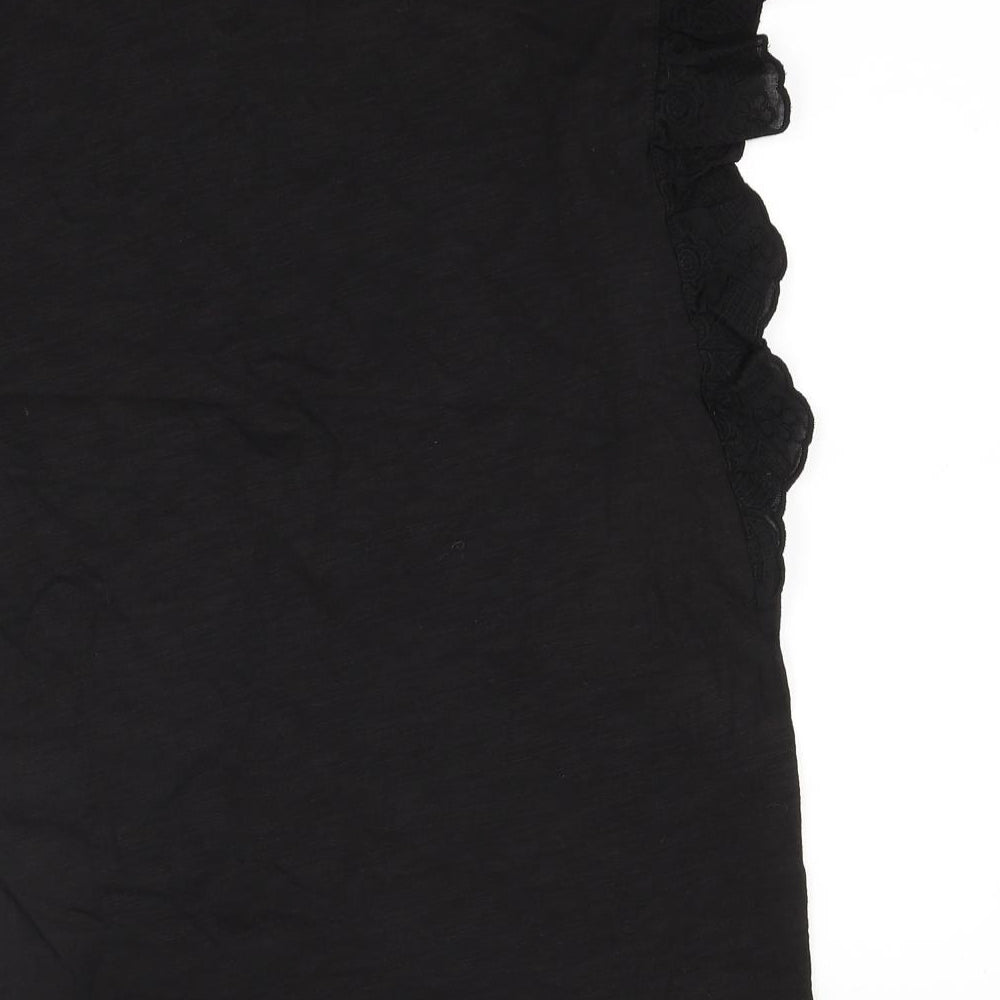 Saint Tropez Clothing Womens Black   Basic T-Shirt Size M