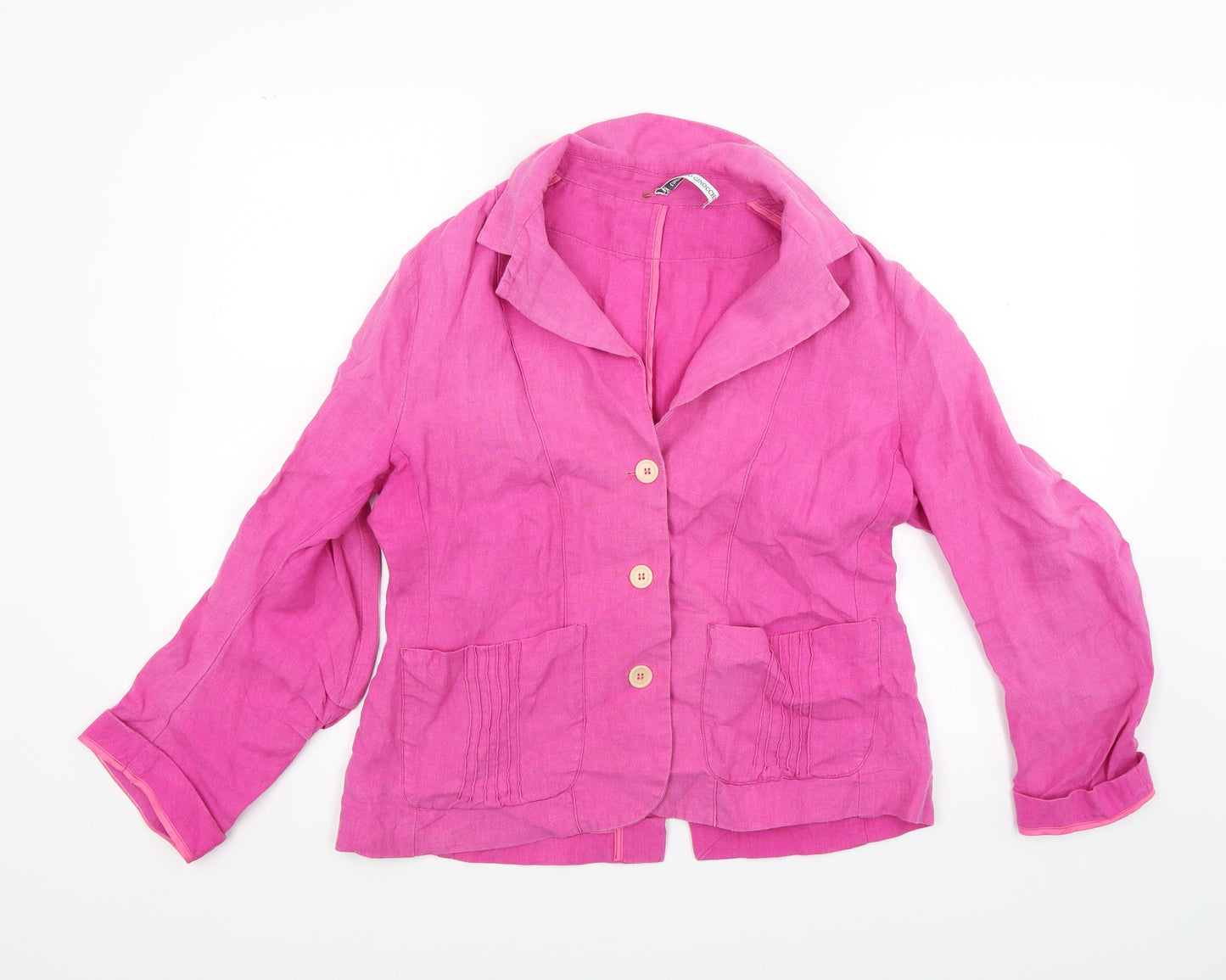 Umberto Ginocchietti Womens Pink   Jacket  Size 14
