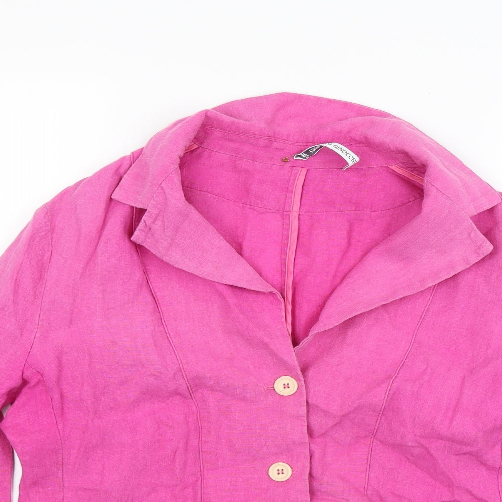 Umberto Ginocchietti Womens Pink   Jacket  Size 14