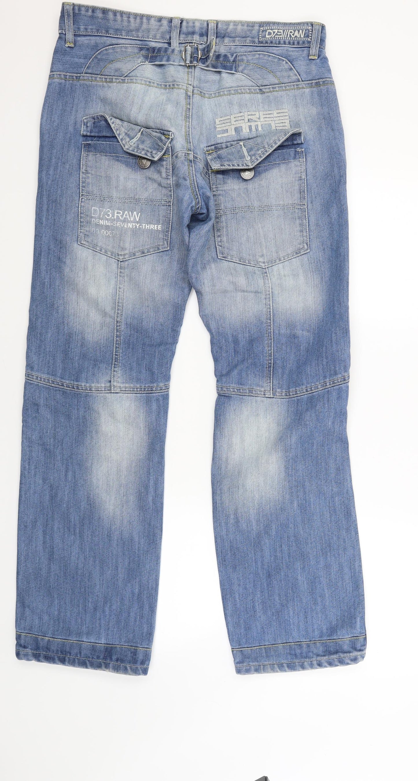 Lee Cooper Mens Blue  Denim Wide-Leg Jeans Size 32 L31 in