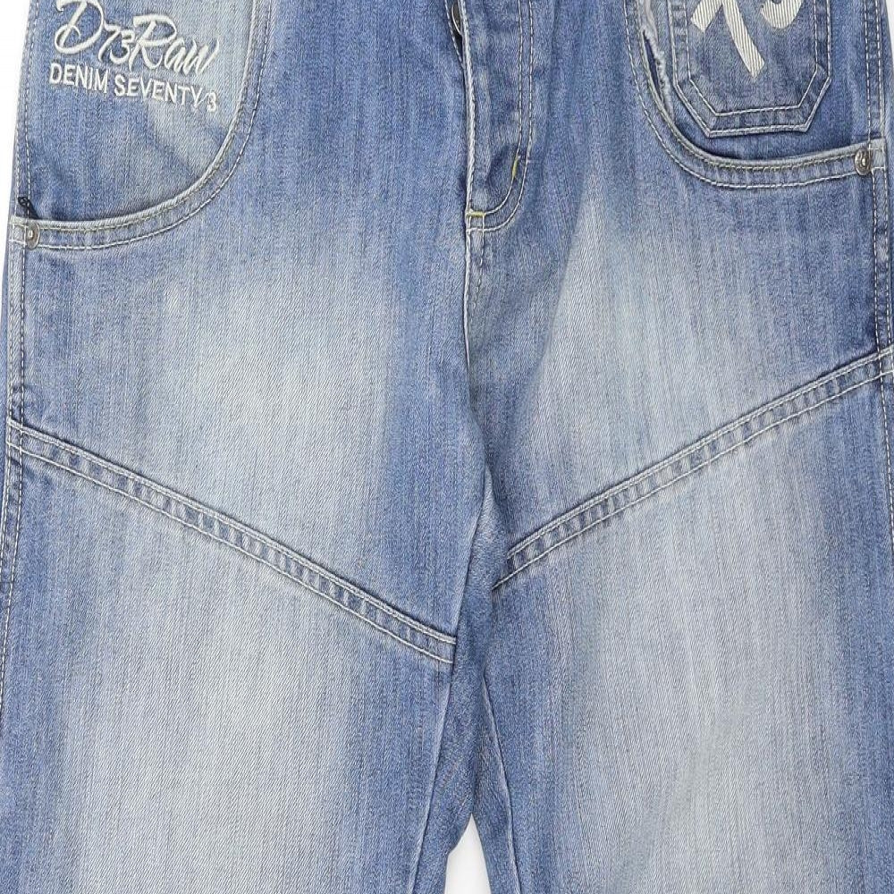 Lee Cooper Mens Blue  Denim Wide-Leg Jeans Size 32 L31 in