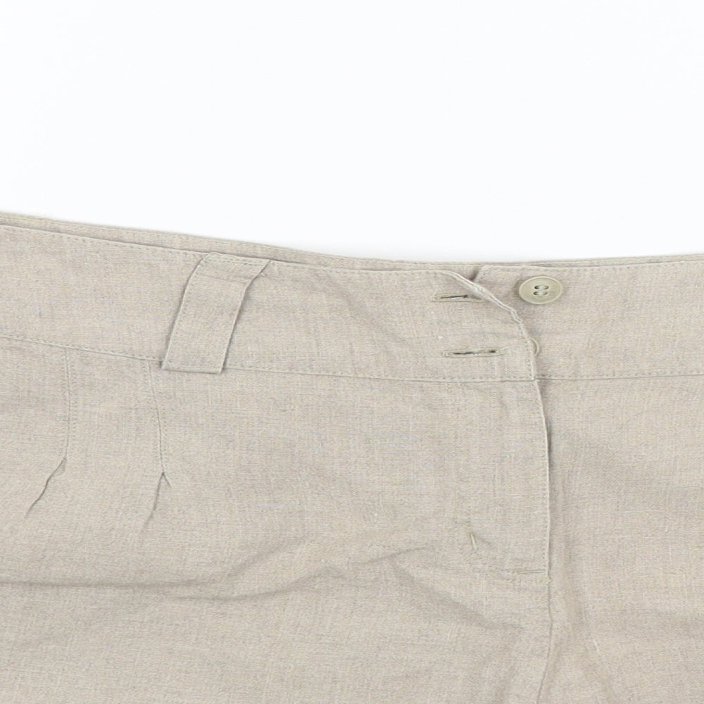 Per Una Womens Beige   Chino Shorts Size 16