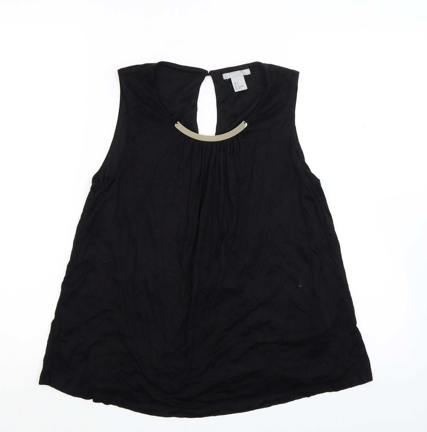 H&M Womens Black  Jersey Basic Tank Size S