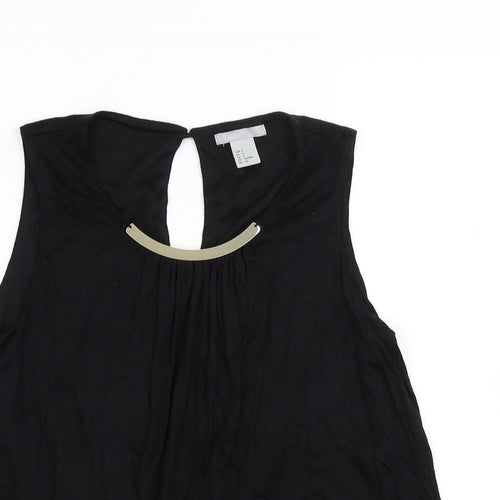 H&M Womens Black  Jersey Basic Tank Size S