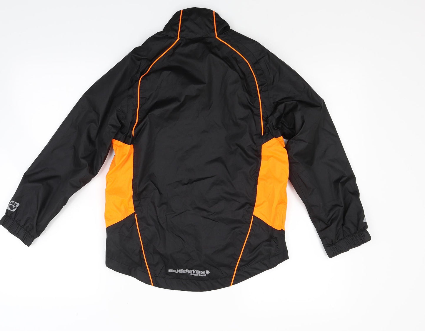 Muddy Fox Boys Black  Canvas Windbreaker Coat Size 7-8 Years
