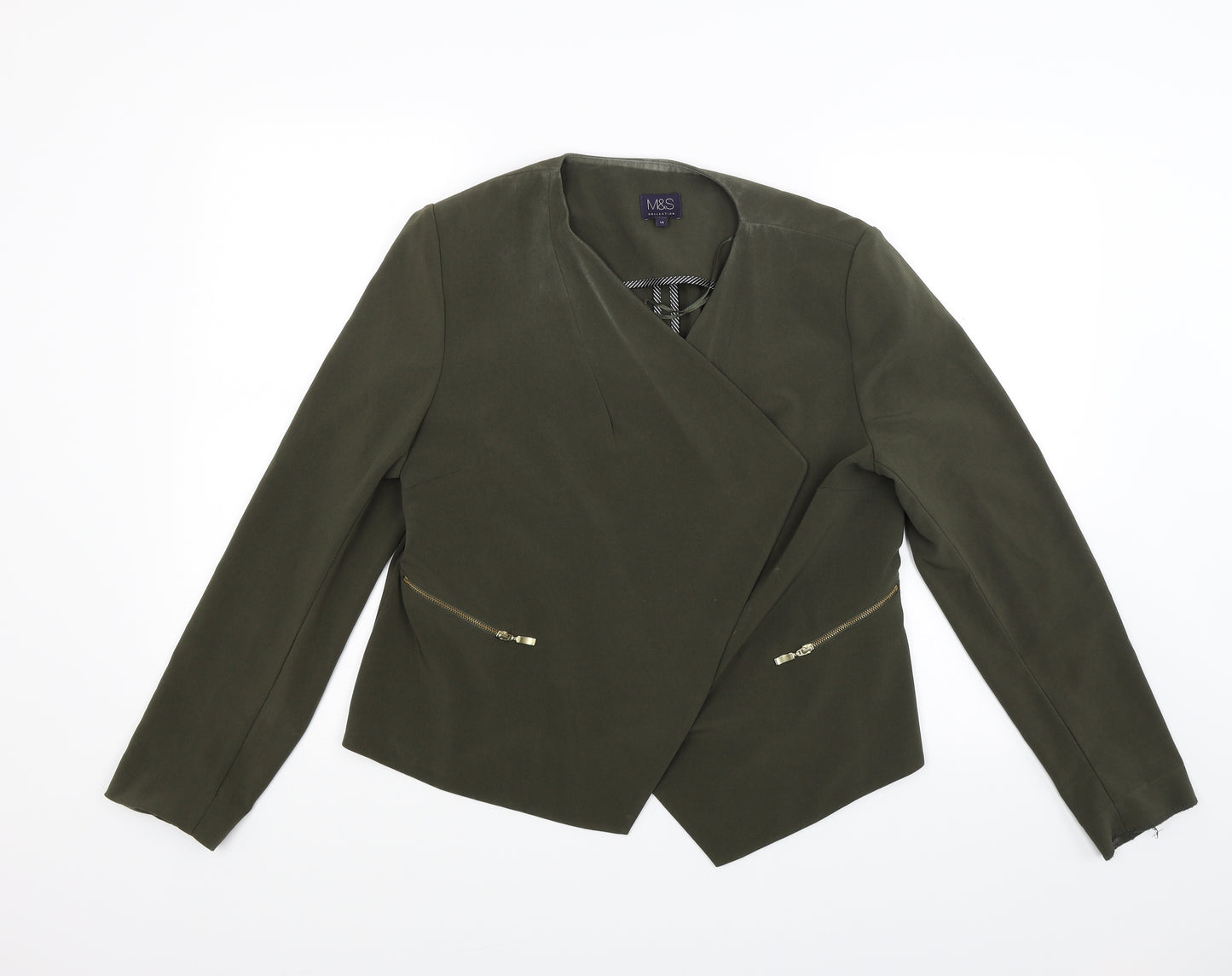 Marks and Spencer Womens Green   Jacket Coat Size 10