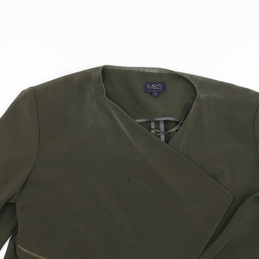 Marks and Spencer Womens Green   Jacket Coat Size 10