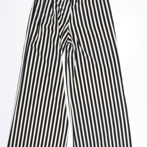 Boohoo Womens White Striped  Trousers  Size 6 L30 in