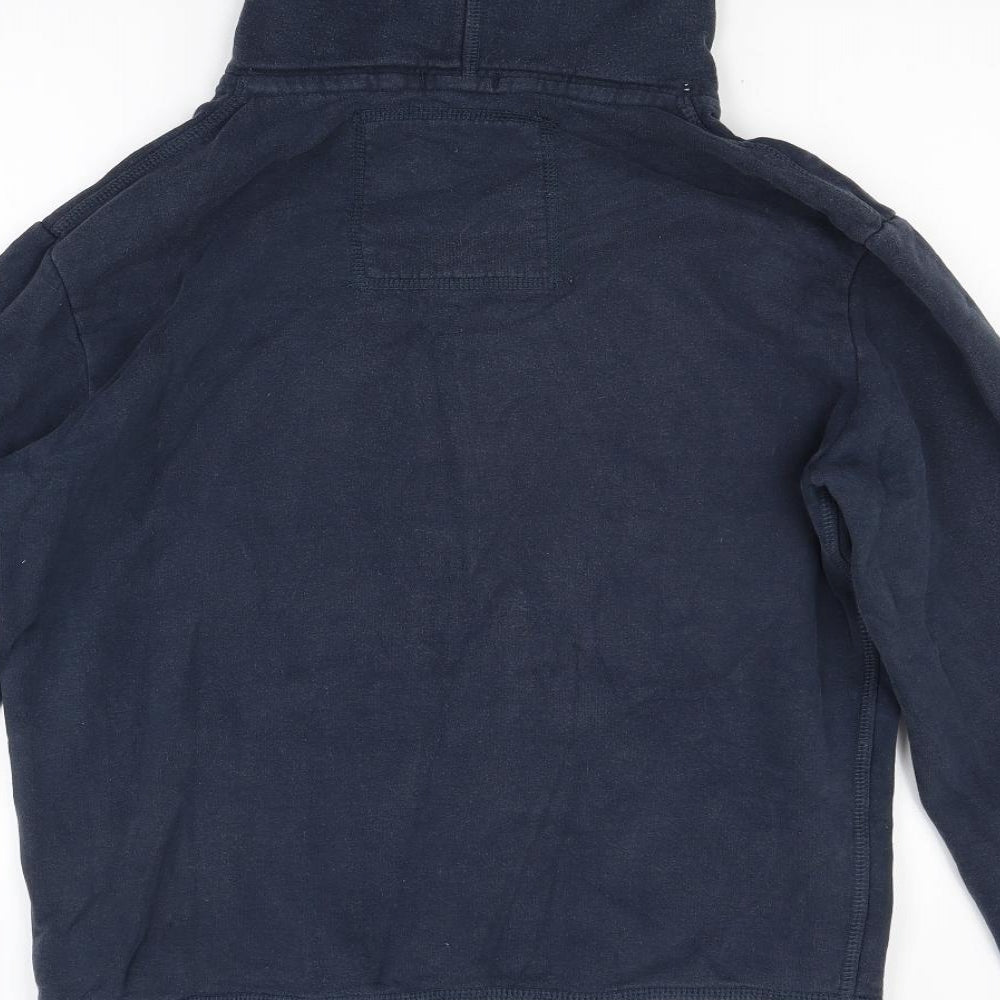 Superdry Mens Blue  Jersey Pullover Hoodie Size M