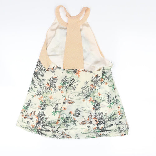 H&M Womens Green Floral  Basic Blouse Size S