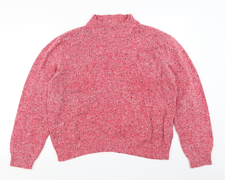 Damart Womens Pink  Knit Pullover Jumper Size 18