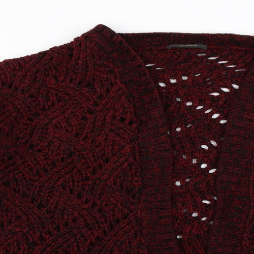 Venus Womens Red  Knit Cardigan Jumper Size L