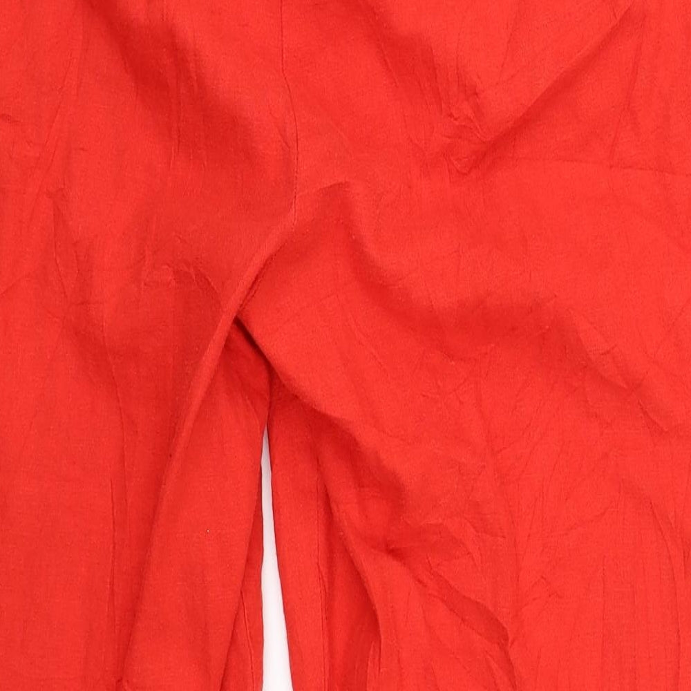 M&S Collection Womens Red   Capri Trousers Size 18 L26 in