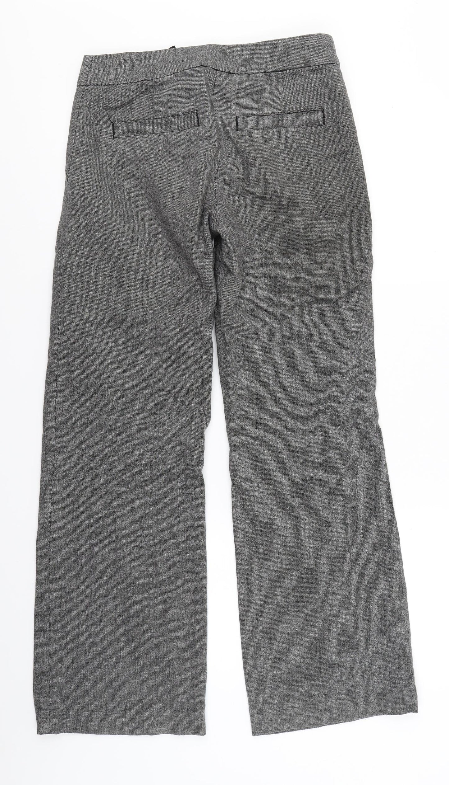 H&M Womens Grey   Trousers  Size 8 L28 in