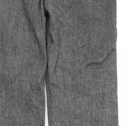 H&M Womens Grey   Trousers  Size 8 L28 in