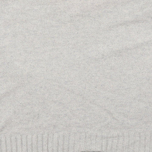 Blub Monaco Womens Grey Striped Knit Pullover Jumper Size M