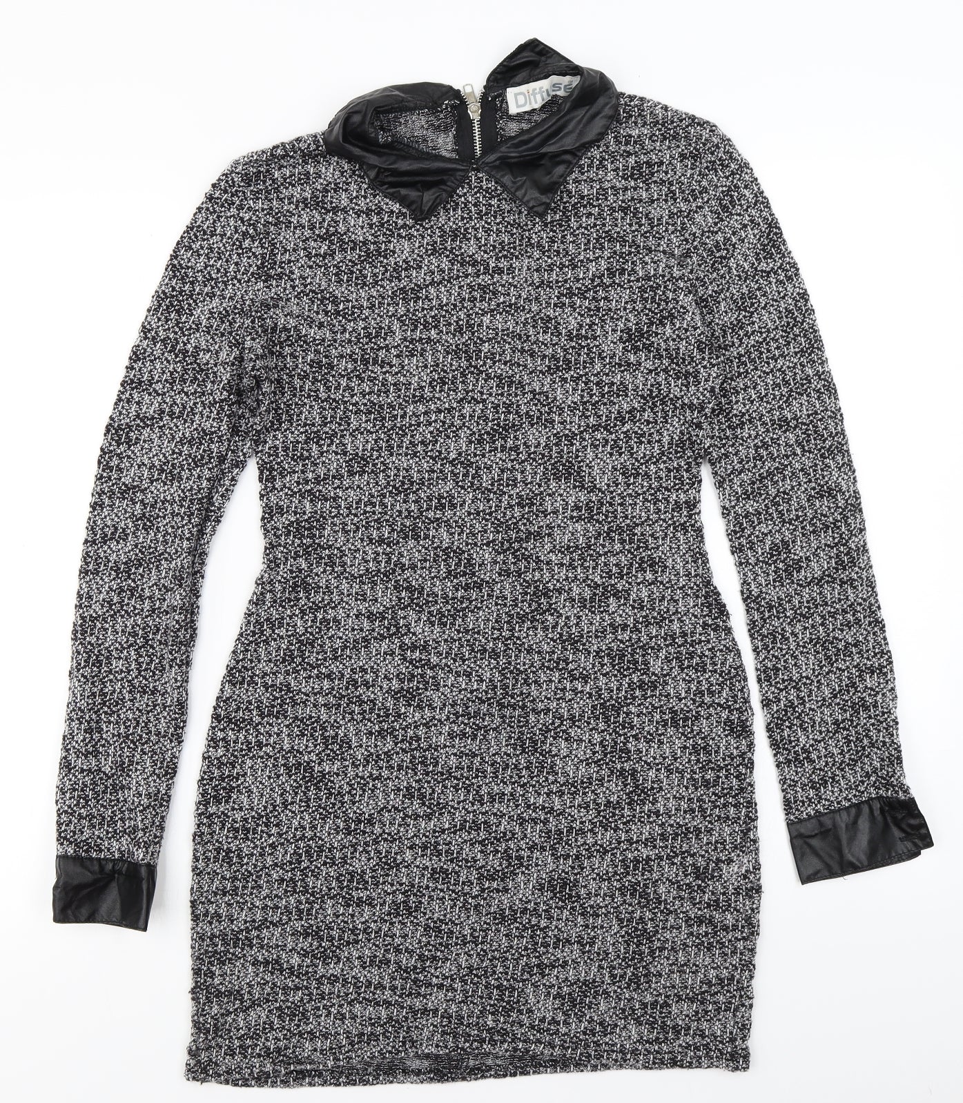 Diffuse Womens Grey  Knit Bodycon  Size 12
