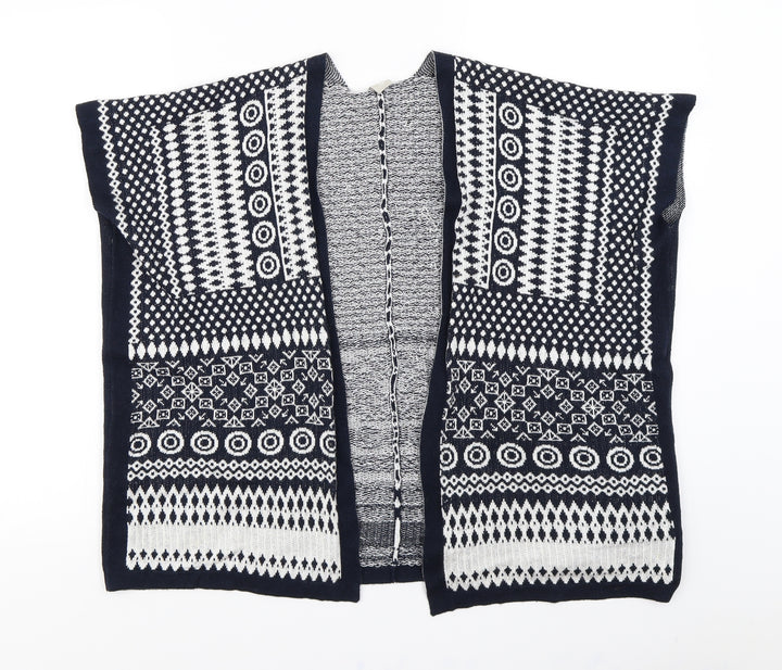 TU Girls Blue Batik  Cardigan Jumper Size 11 Years