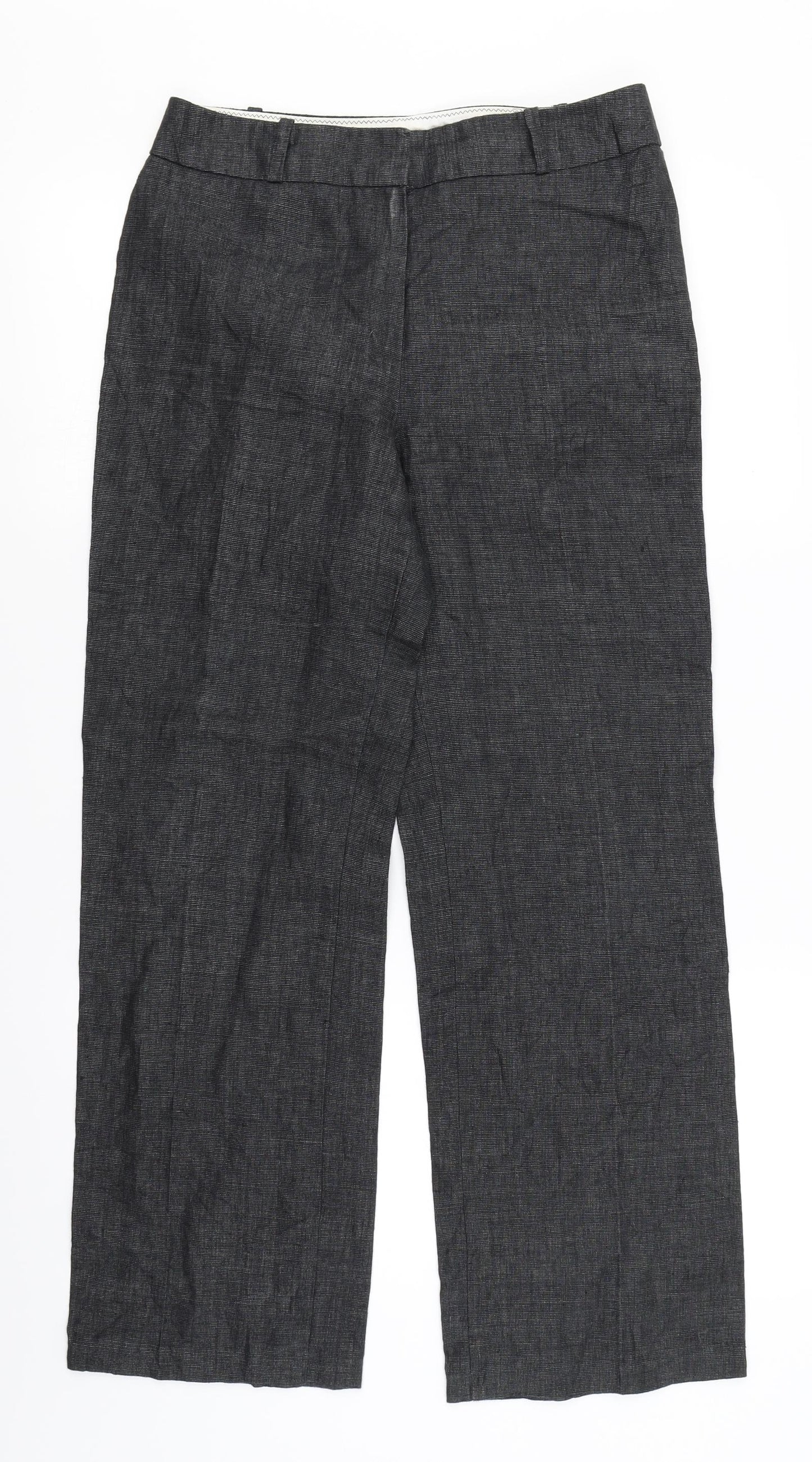 M&S Collection Womens Grey   Trousers  Size 10 L28 in