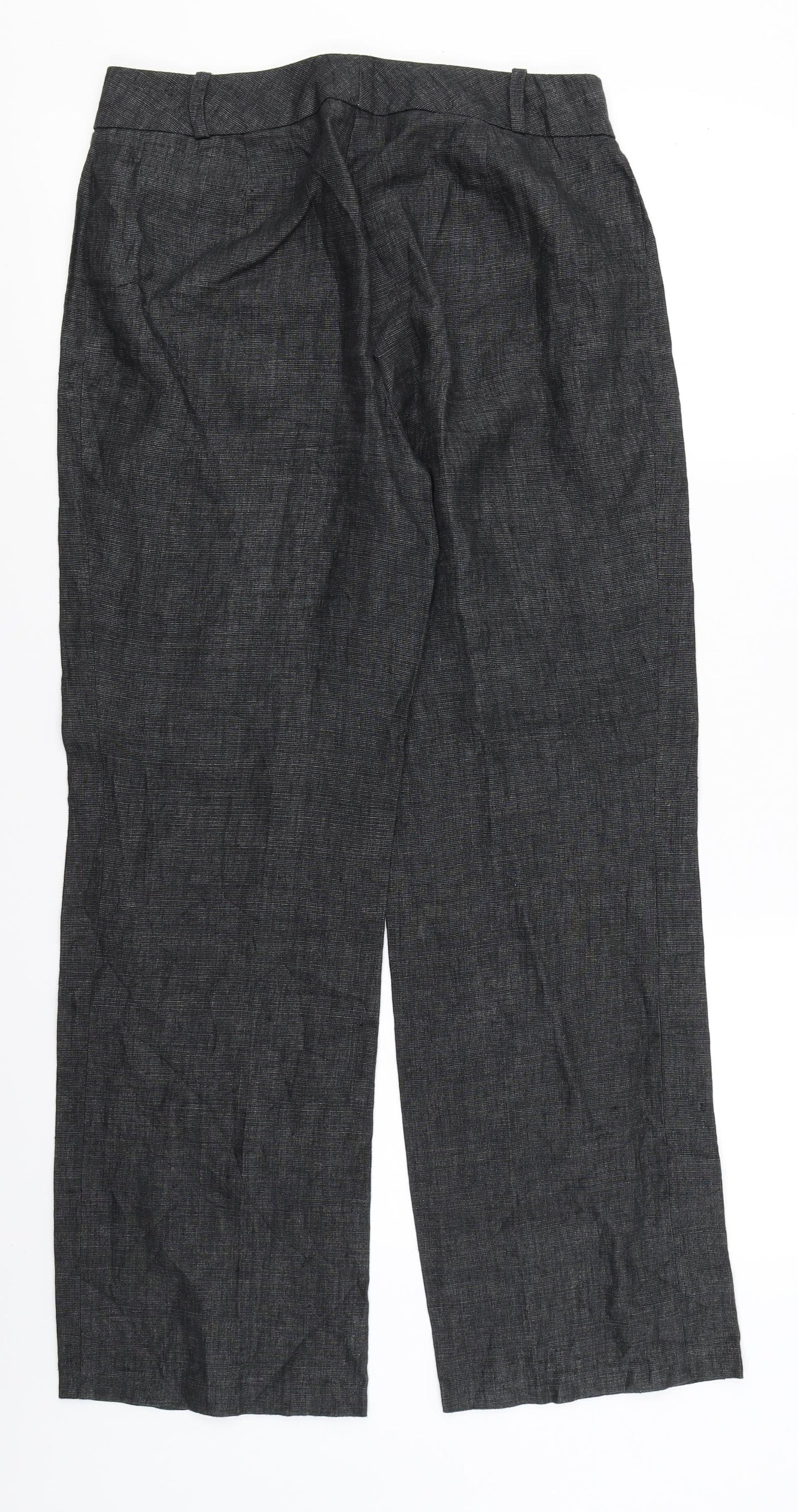 M&S Collection Womens Grey   Trousers  Size 10 L28 in