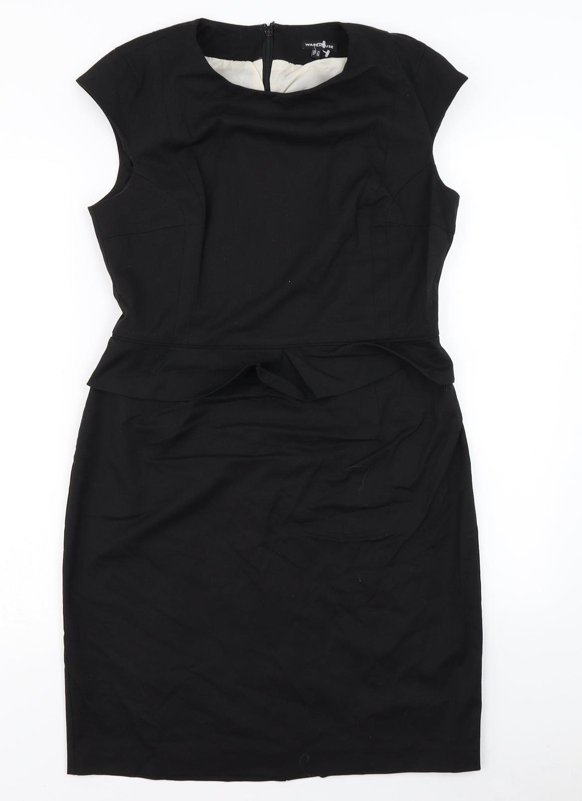 Warehouse Womens Black   Pencil Dress  Size 14