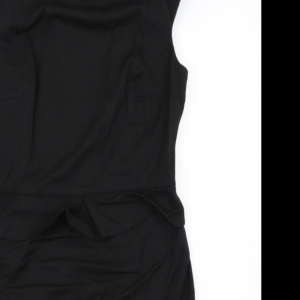 Warehouse Womens Black   Pencil Dress  Size 14