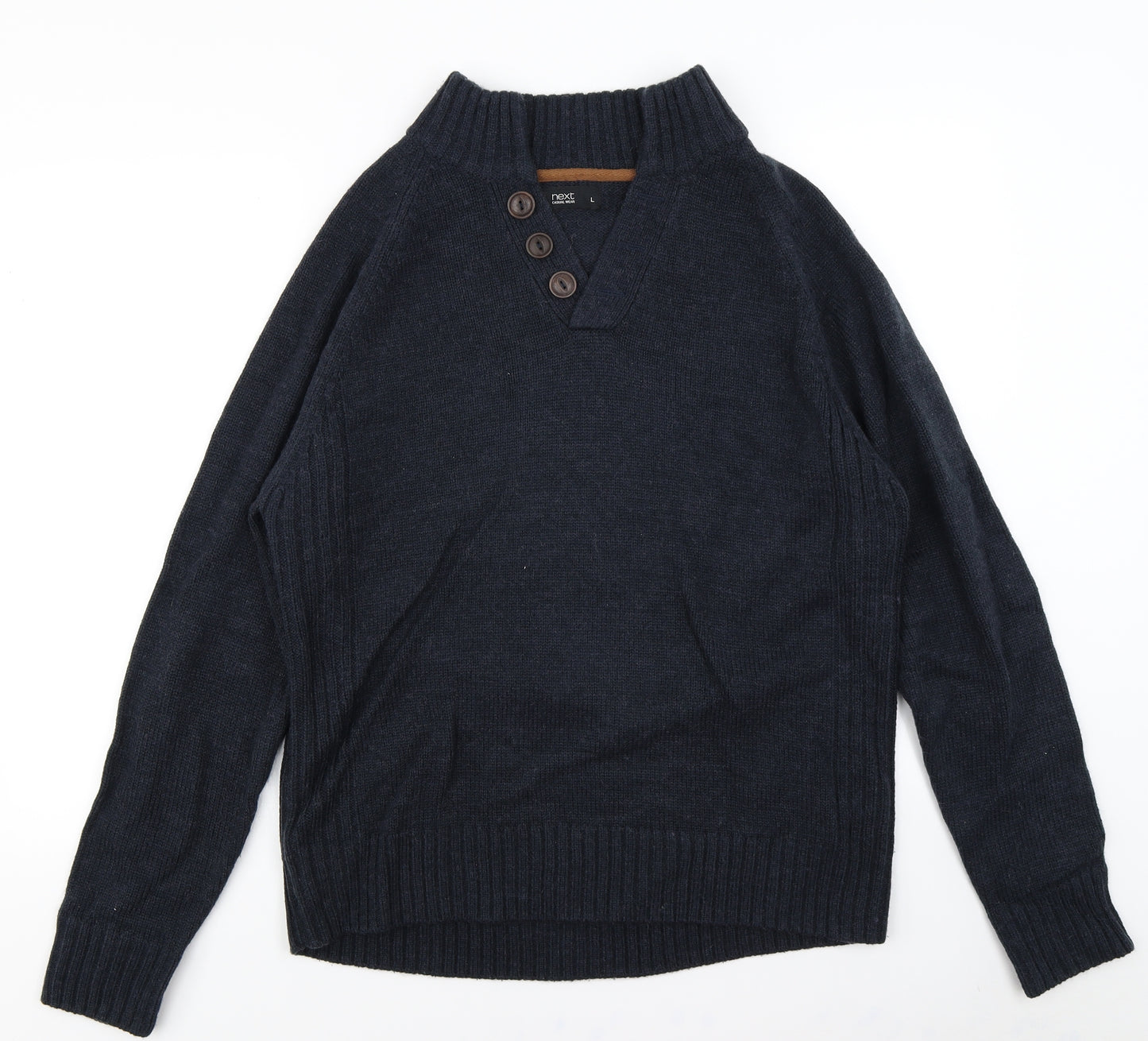NEXT Mens Blue  Knit Pullover Sweatshirt Size L