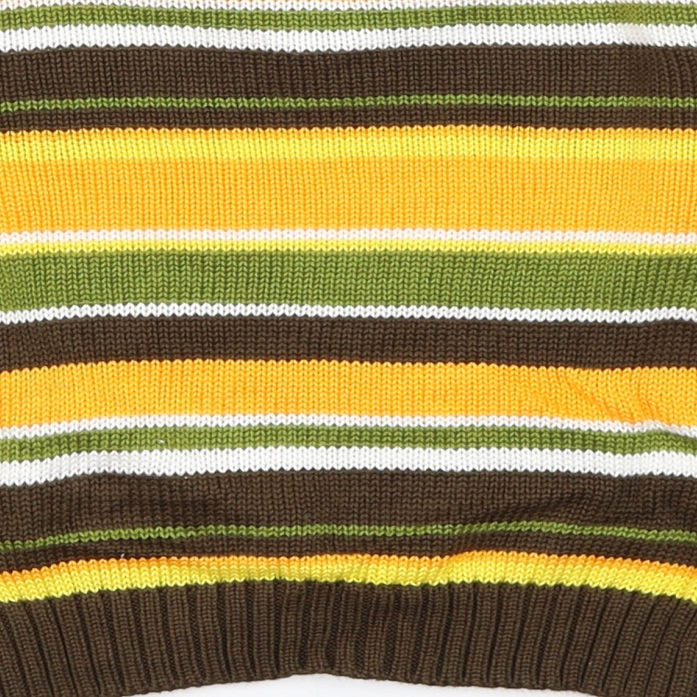 Royal Boys Boys Brown Striped Knit Pullover Jumper Size 4 Years
