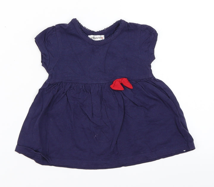 Ladybird Girls Blue   Skater Dress  Size 18-24 Months