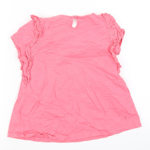 F&F Girls Pink   Basic T-Shirt Size 6-7 Years