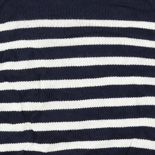 Dorothy Perkins Womens Blue Striped  Pullover Jumper Size 6