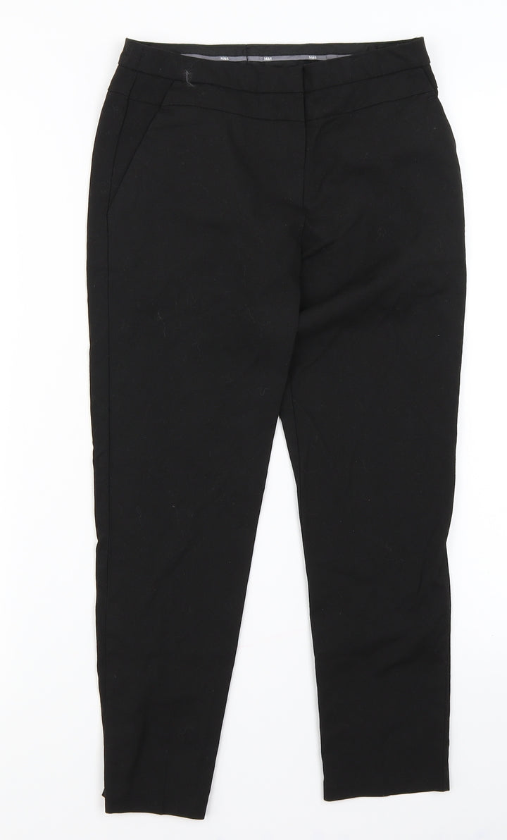 M&S Girls Black   Chino Trousers Size 9-10 Years