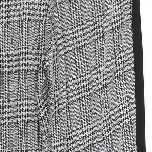 Divided Womens Black Check  Trousers  Size S L25 in