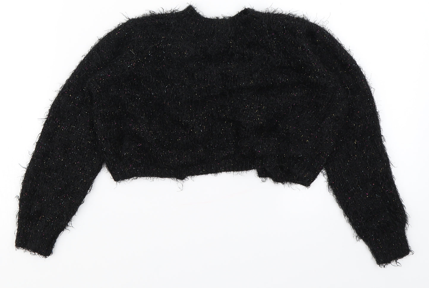 George Girls Black   Shrug Jumper Size 5-6 Years