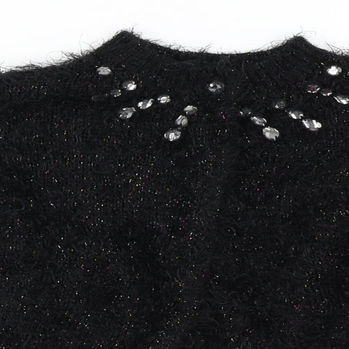George Girls Black   Shrug Jumper Size 5-6 Years