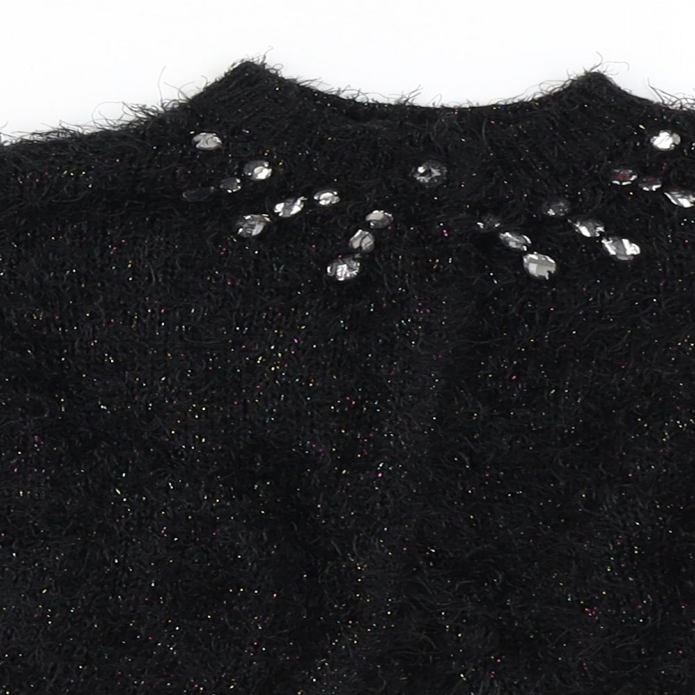 George Girls Black   Shrug Jumper Size 5-6 Years