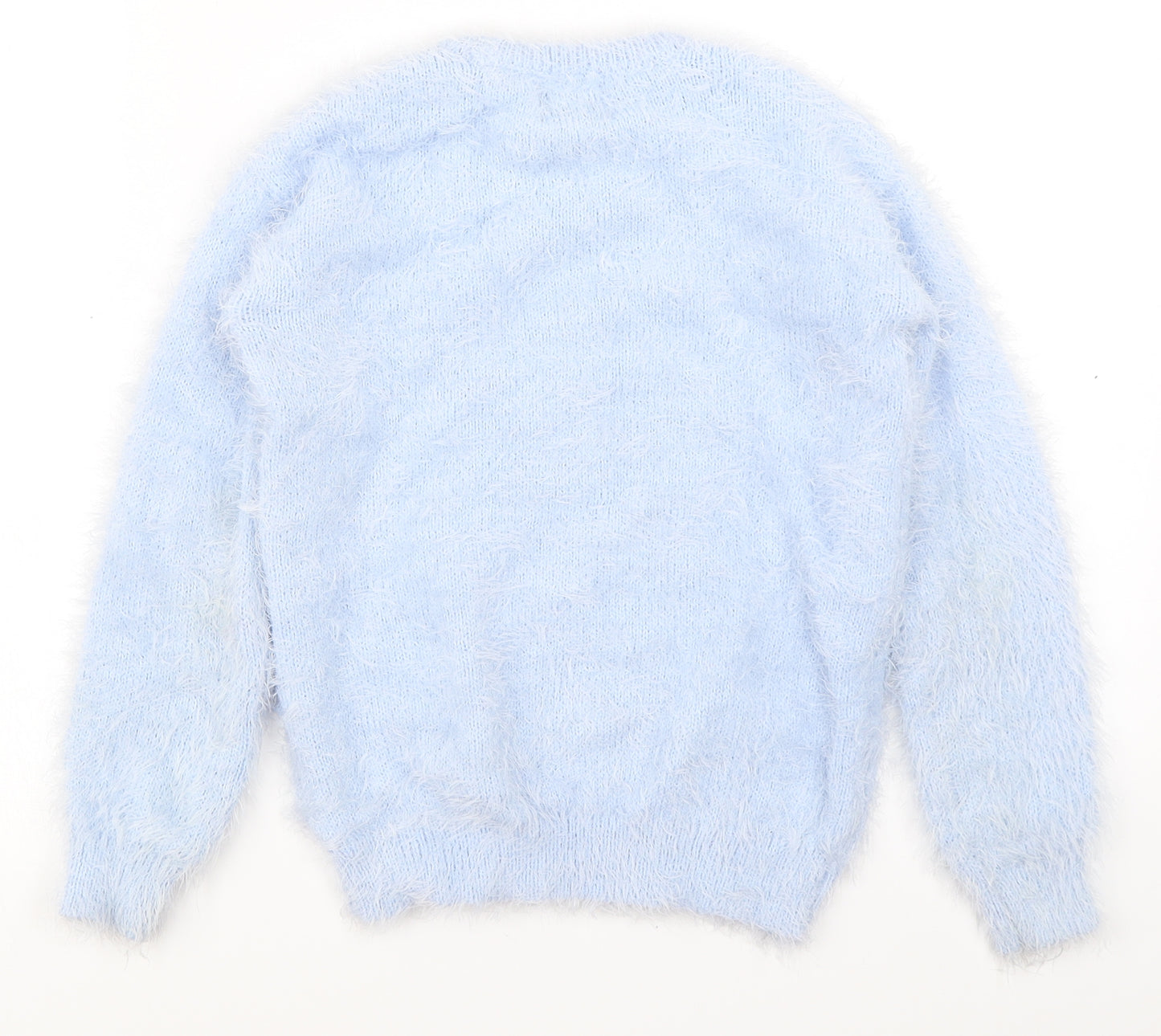 George Girls Blue   Pullover Jumper Size 8-9 Years  - Christmas Jumper