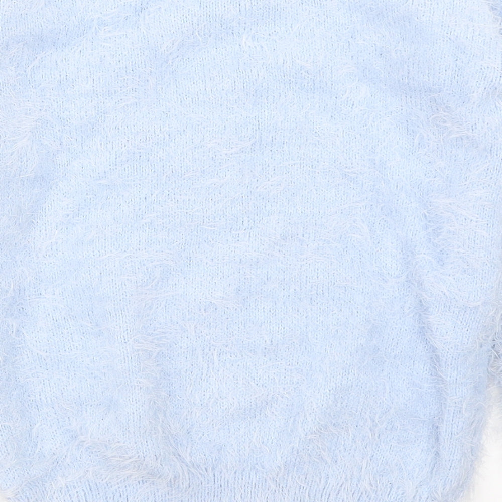 George Girls Blue   Pullover Jumper Size 8-9 Years  - Christmas Jumper