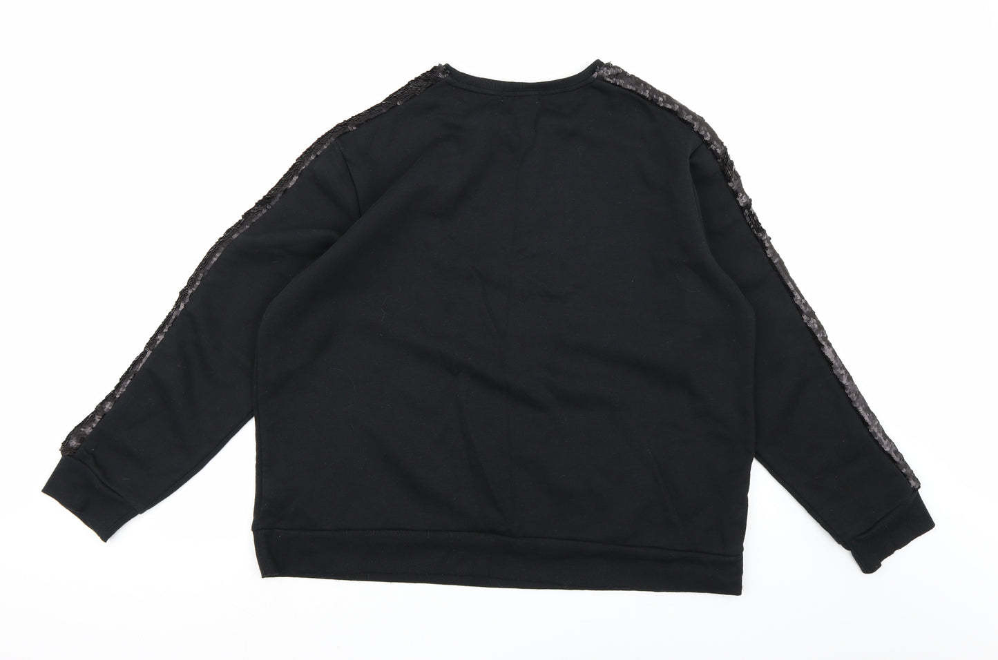 Primark Womens Black  Jersey Pullover Sweatshirt Size 18