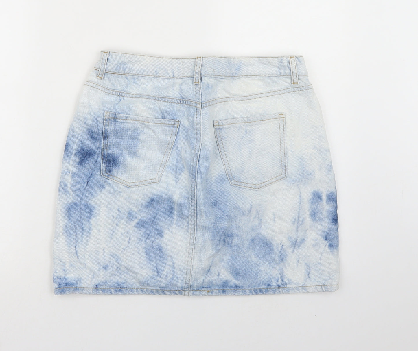 New Look Womens Blue  Denim A-Line Skirt Size 14