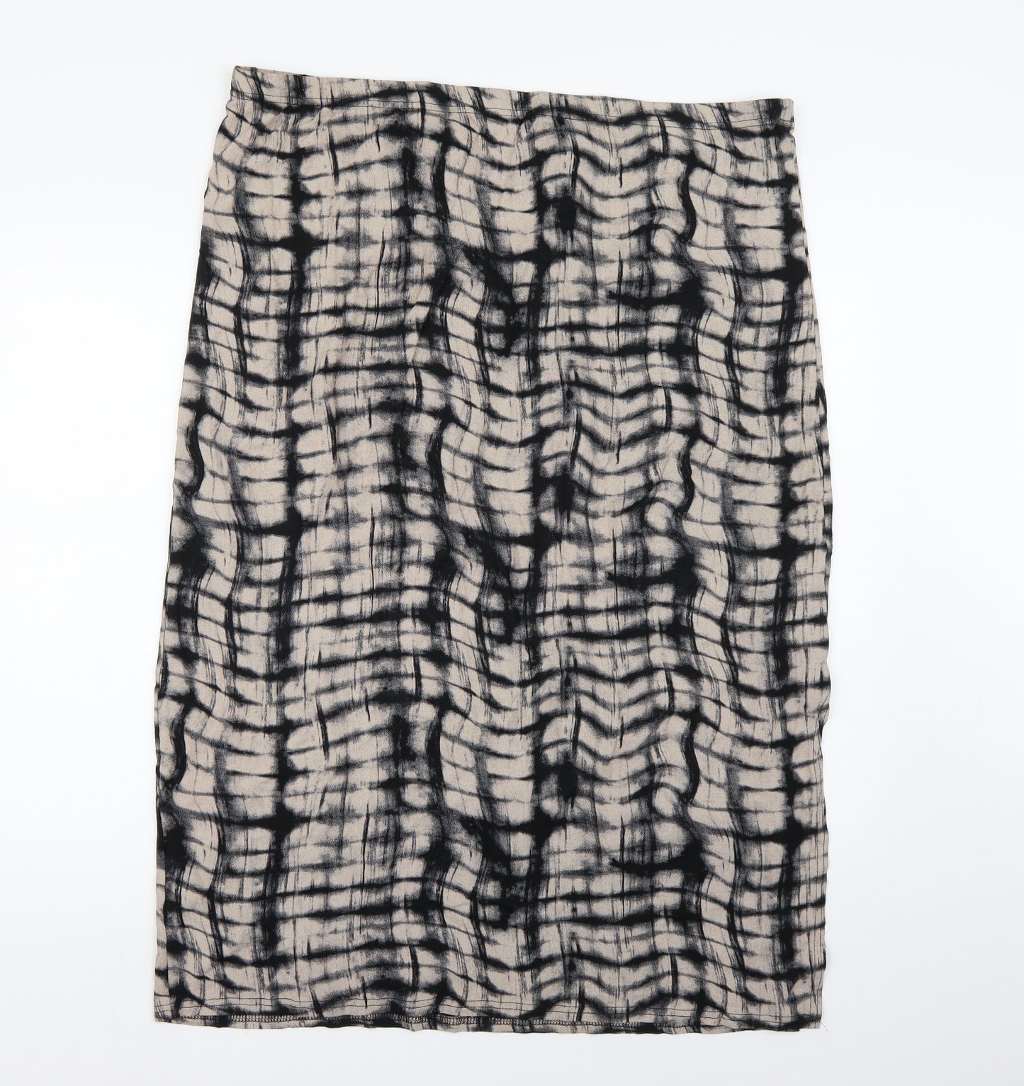 Yours Womens Brown Geometric  A-Line Skirt Size 24