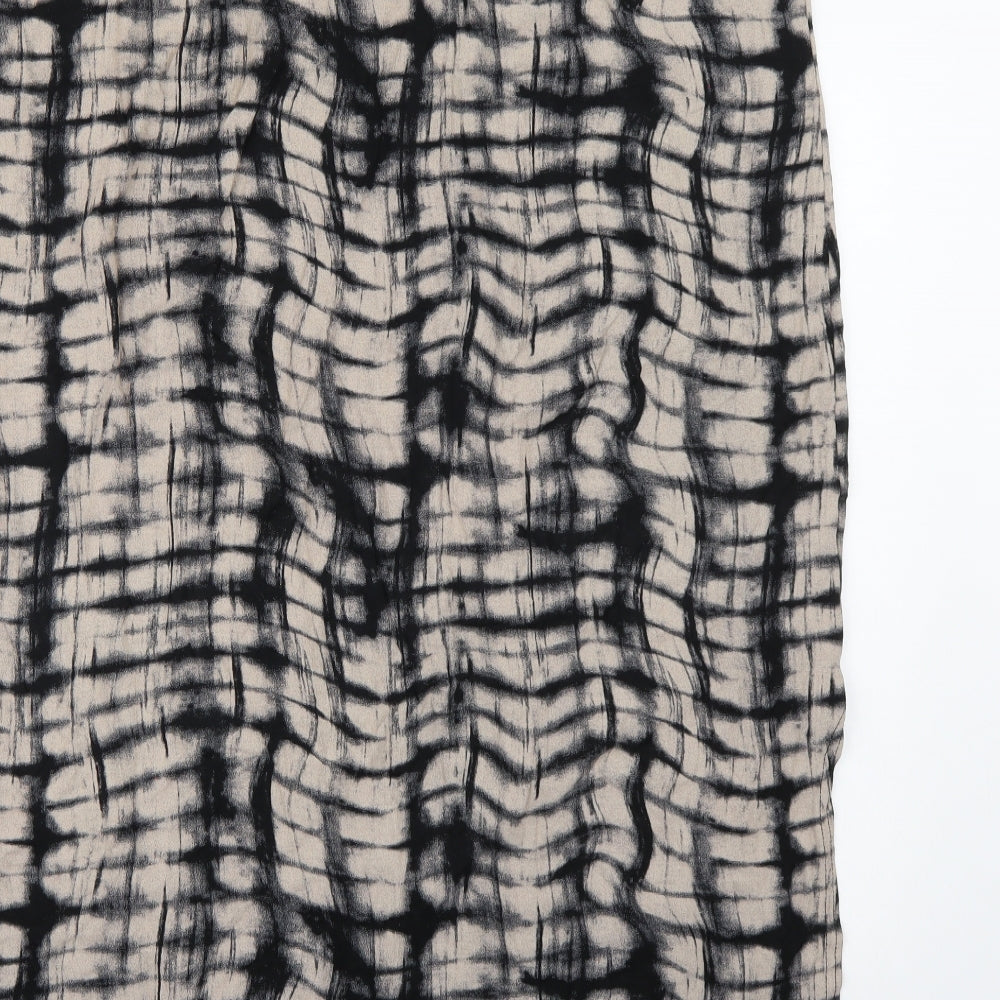 Yours Womens Brown Geometric  A-Line Skirt Size 24